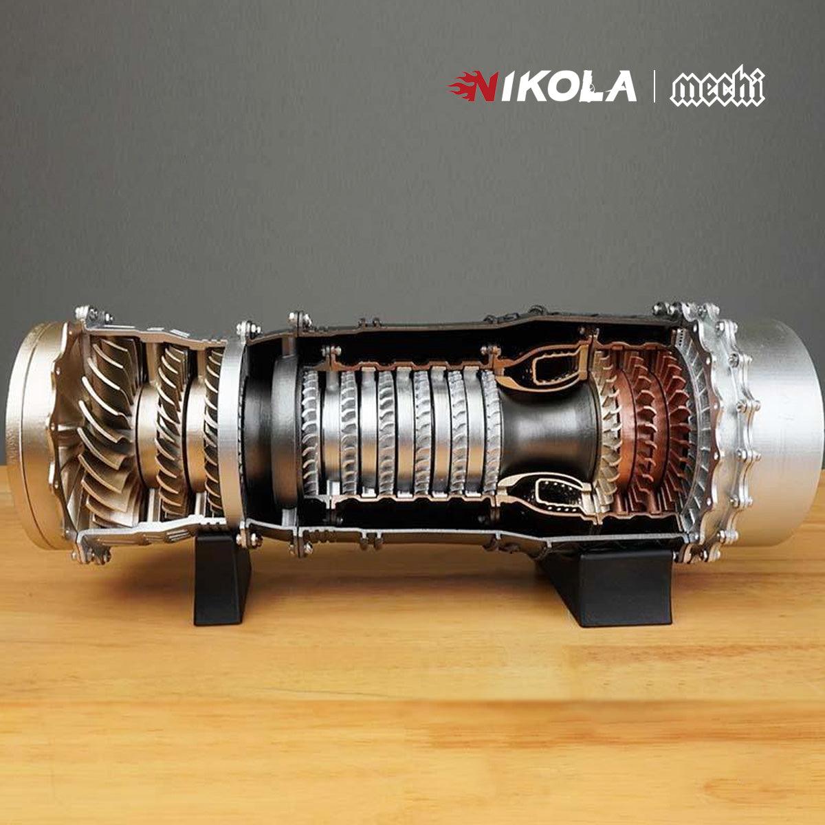 VentiloJet™ WS-15 Fighter Turbofan Engine Model DIY Assembly Kits 150+ PCS