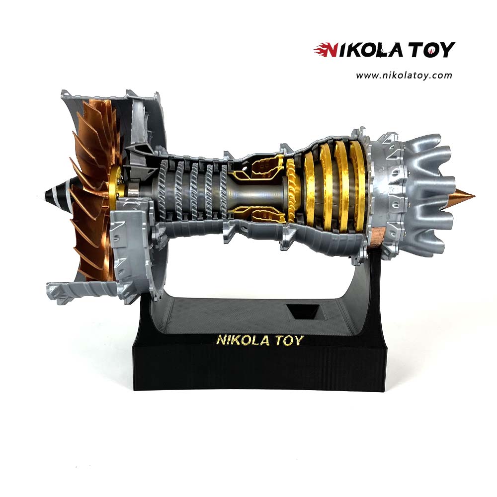 ToyGhillied Trent 900 Turbofan Modèle de moteur d'avion, kit de modélisation de moteur Turbofan, expériences physiques scientifiques, convient pour ToyGhillied Trent 900 Turbofan Modèle de moteur d'avion, kit de modélisation de moteur Turbofan, expériences physiques scientifiques, convient pour