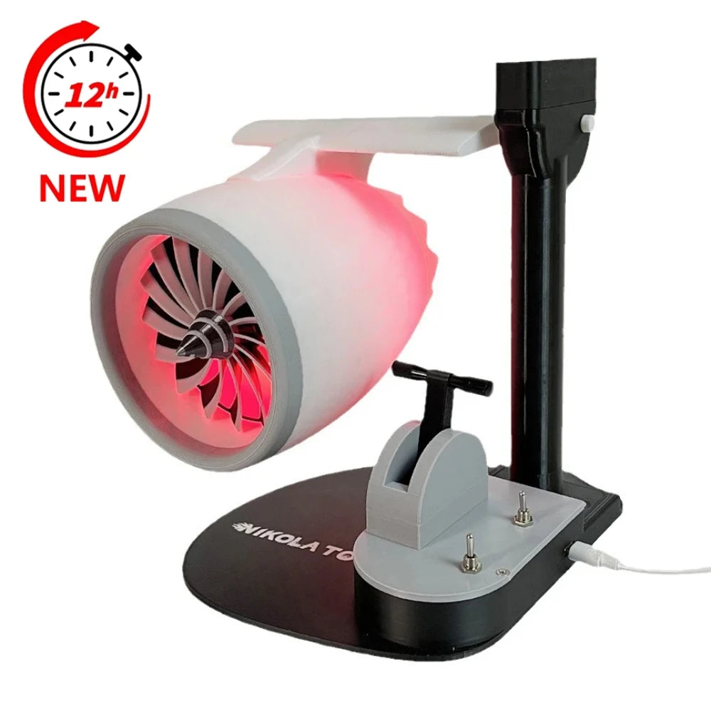 Fan USB Turbofan Engine Model NIKOLATOY Upgraded Desktop Creative Styling Jetfan Toy Includes an Ultrasonic Atomization Device